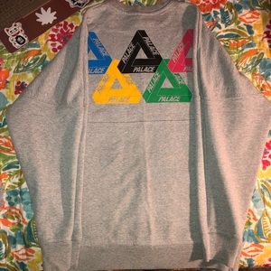 SOLD❗️Palace Olympic Crewneck Sweater Heather Grey